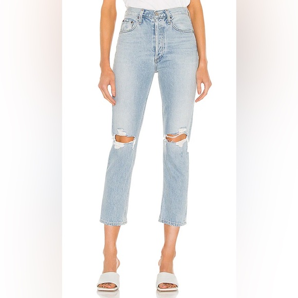 Agolde Denim - AGOLDE Riley High Rise Straight Crop in Clear Skies Size 26 NWT